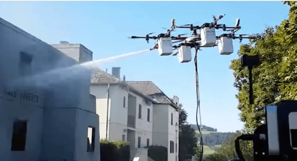Uses for drones, firefighting drone