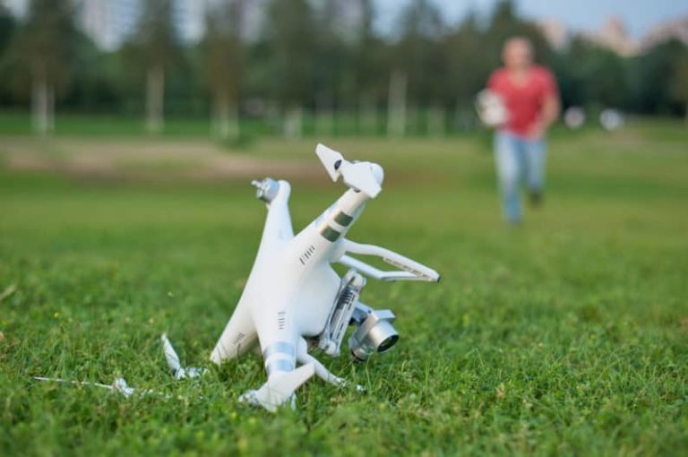 Drone Crash requiring drone insurance. UAV insurance after a crash.